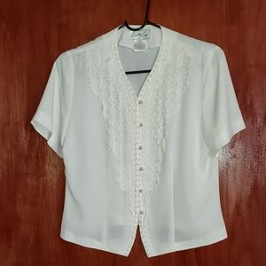 Cathy Che White Blouse